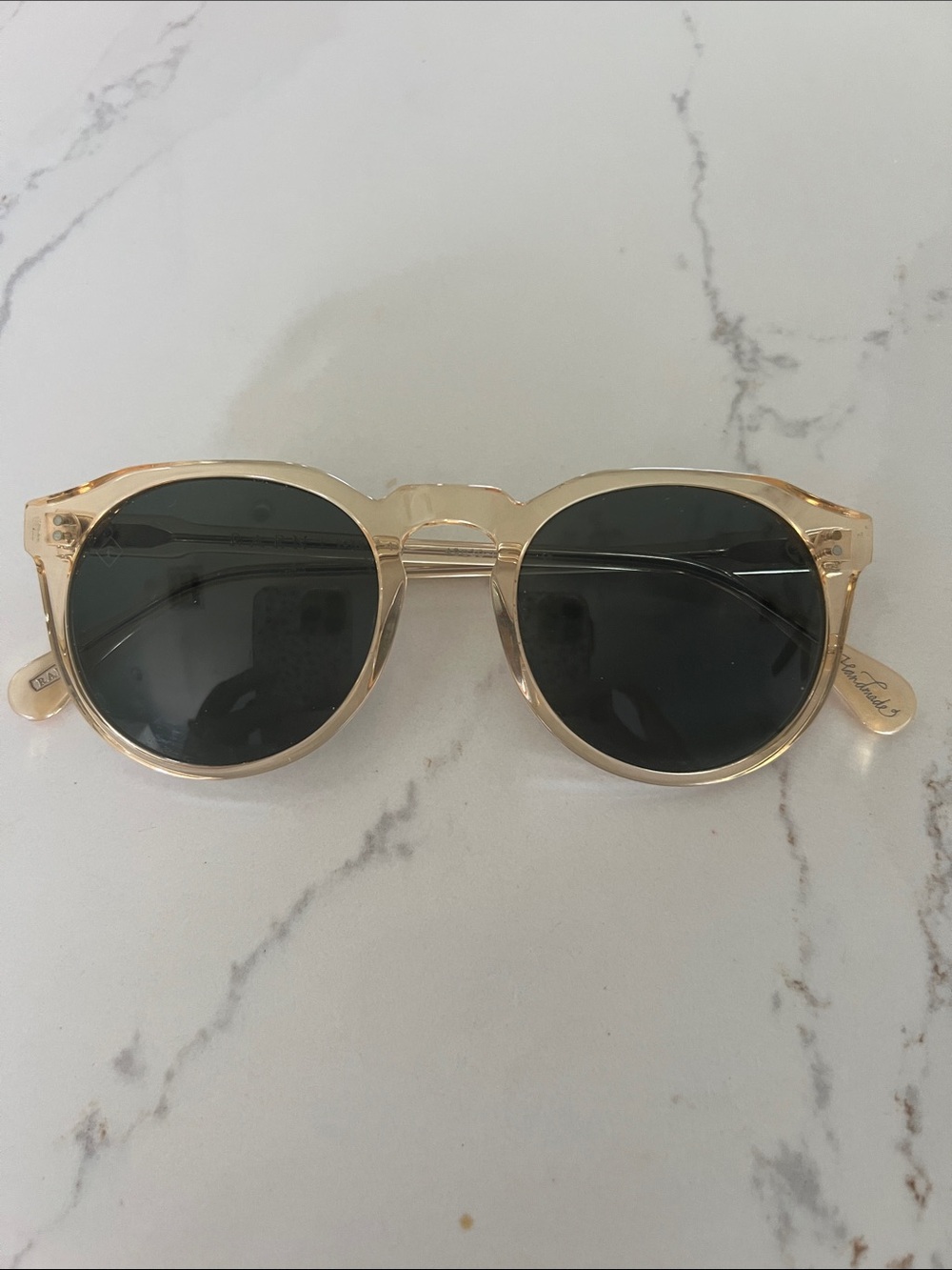 RAEN Transparent Champagne Frame Sunglasses